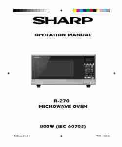 Sharp Microwave Oven R-270-page_pdf